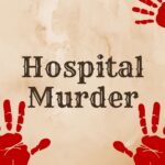 Red Brown Vintage Blood Murder Mystery Invitation